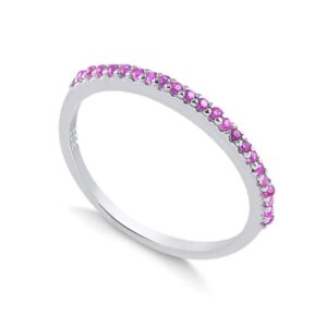 Anel aparador cravejado rosa