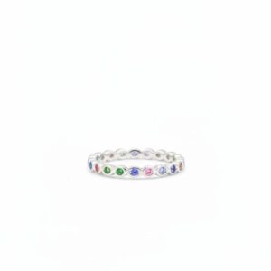 Anel símbolo infinito colorido