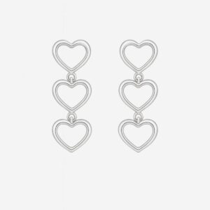 Brinco 3 corações