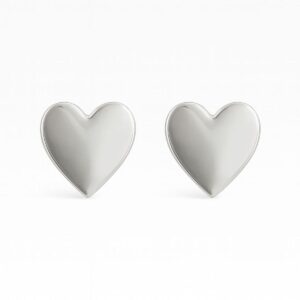 Brinco coraçāo liso medio