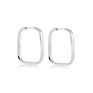 Brinco argola quadrada