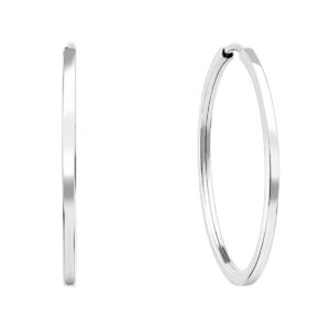 Brinco argola fio quadrado