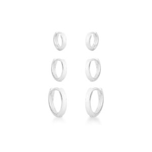 Trio argola lisa click