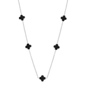 Colar van cleef preto