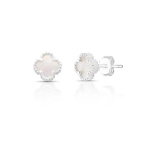 Brinco trevo madrepeóla