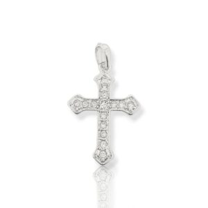 Pingente cruz cravejada
