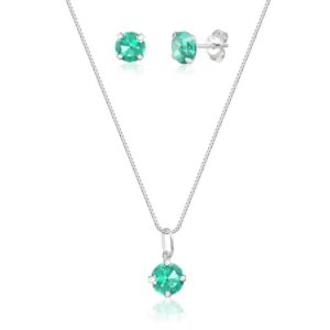 Conjunto ponto de luz verde acqua