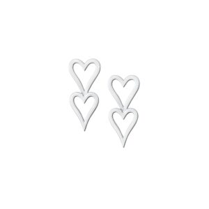 Brinco 2 corações