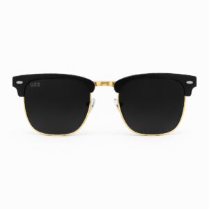 Óculos de sol wave prata dourado