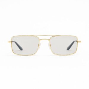 Óculos de sol retangular paris transparente