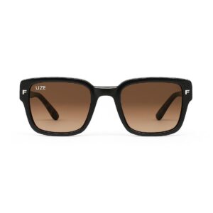 Óculos de sol quadrado marrom