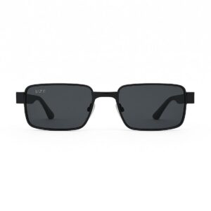 Óculos de sol retangular preto